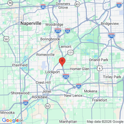 Map to  office in Homer Glen, IL