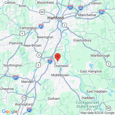Map to  office in Cromwell, CT