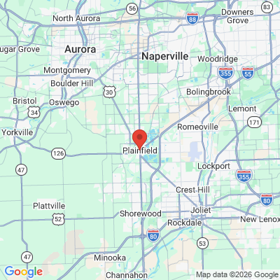 Map to  office in Plainfield, IL
