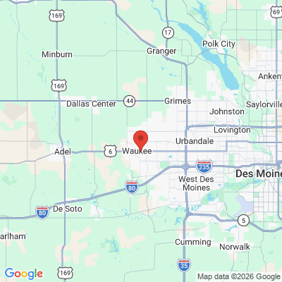 Map to  office in Waukee, IA