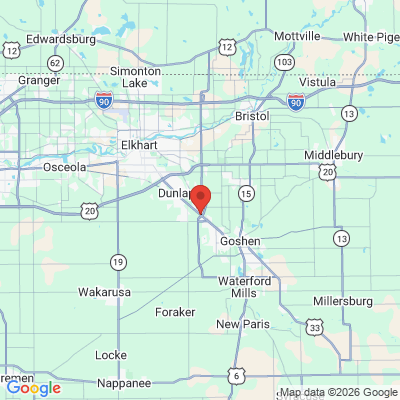 Map to  office in Goshen, IN
