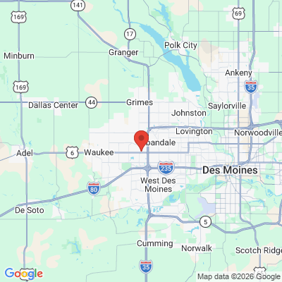 Map to  office in Urbandale, IA