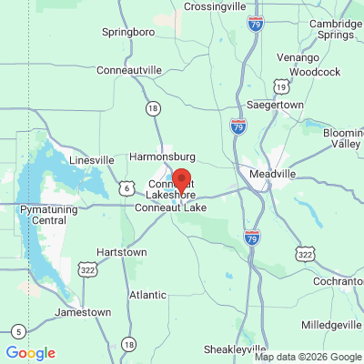 Map to  office in Conneaut Lake, PA
