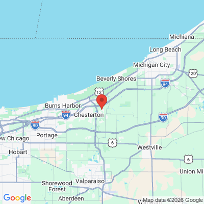 Map to  office in Chesterton, IN