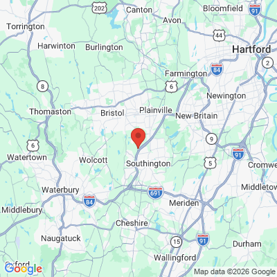 Map to  office in Southington, CT