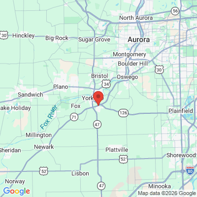 Map to  office in Yorkville, IL
