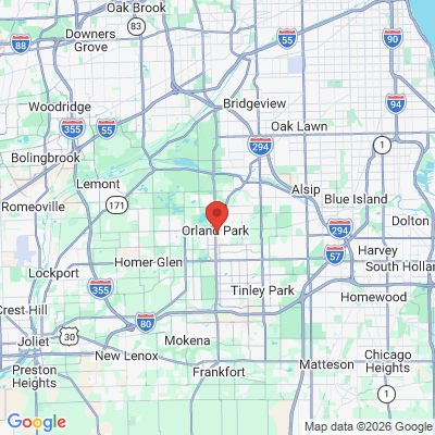 Map to  office in Orland Park, IL
