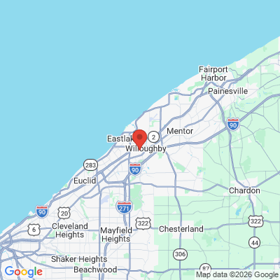 Map to  office in Willoughby Hills, OH