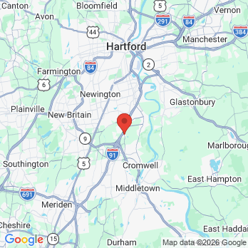 Map to River Park Dental office in Rocky Hill, CT