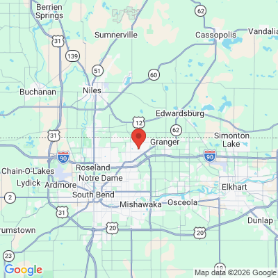 Map to  office in Granger, IN
