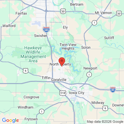 Map to  office in North Liberty, IA