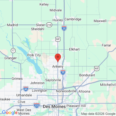 Map to  office in Ankeny, IA