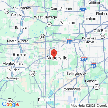 Map to Dr. Keith Brown DDS, FAGD | Naperville Family & Emergency Dentist office in Naperville, IL