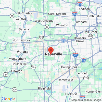 Map to Dr. Keith Brown DDS, FAGD | Naperville Family & Emergency Dentist office in Naperville, IL