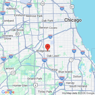 Map to  office in Burbank, IL