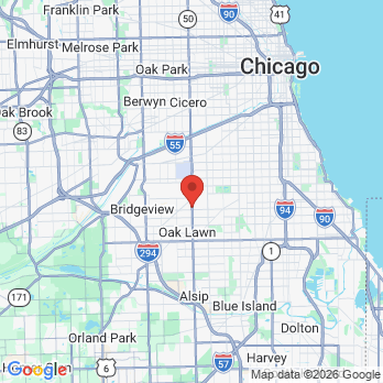 Map to 7820 S Cicero Ave, Burbank IL 60459 office in Burbank, IL