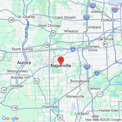 Map to  office in Naperville, IL