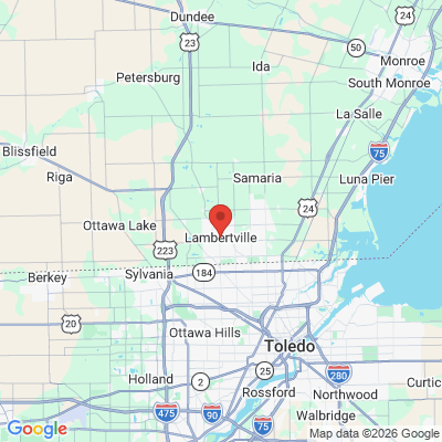 Map to  office in Lambertville, MI