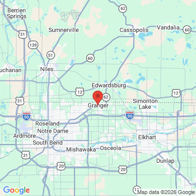 Map to  office in Granger, IN