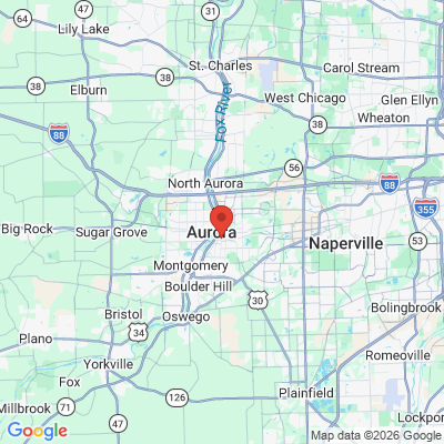 Map to  office in Aurora, IL