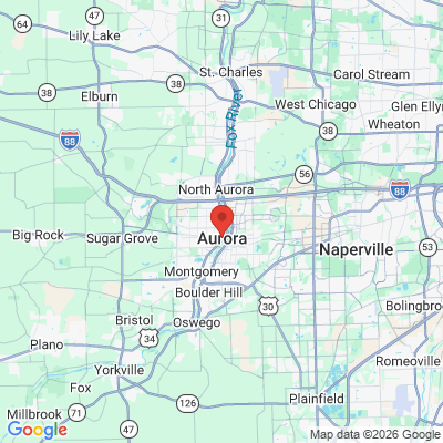 Map to  office in Aurora, IL