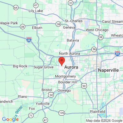 Map to  office in Aurora, IL