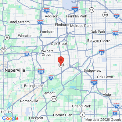Map to  office in Darien, IL