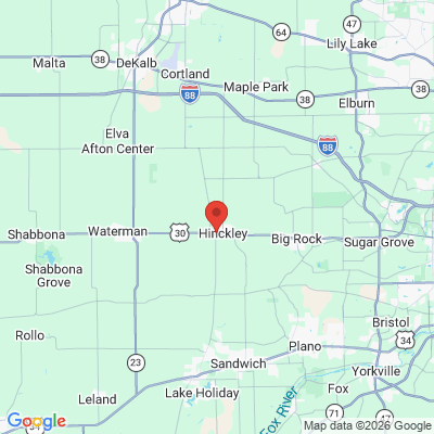 Map to  office in Hinckley, IL