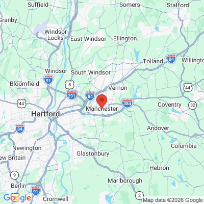 Map to  office in Manchester, CT