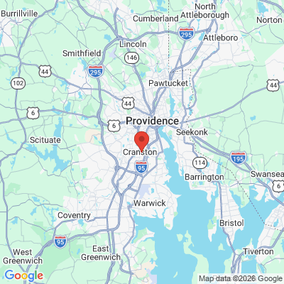 Map to  office in Cranston, RI