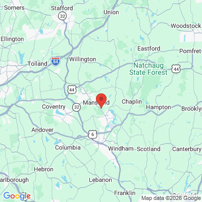 Map to  office in Mansfield, CT
