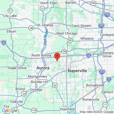 Map to  office in Aurora, IL