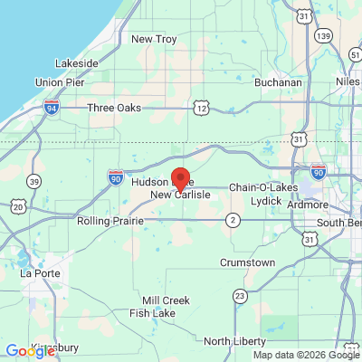 Map to  office in New Carlisle, IN