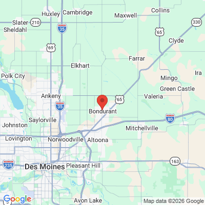 Map to  office in Bondurant, IA