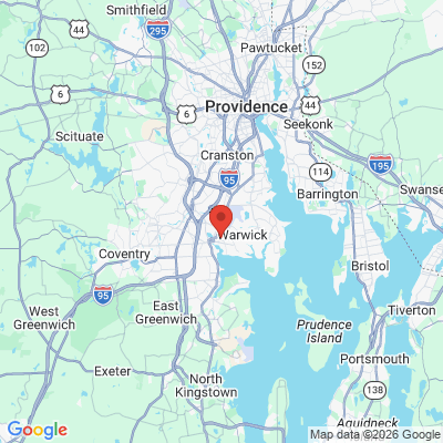 Map to  office in Warwick, RI