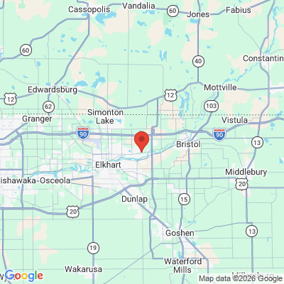 Map to  office in Elkhart, IN