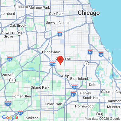 Map to  office in Oak Lawn, IL
