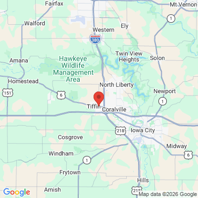 Map to  office in Tiffin, IA
