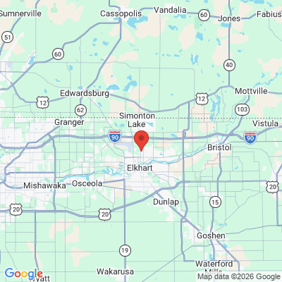 Map to  office in Elkhart, IN