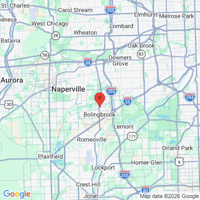 Map to  office in Bolingbrook, IL