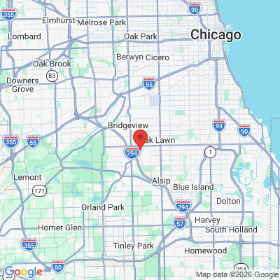 Map to  office in Chicago Ridge, IL