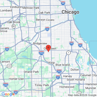 Map to  office in Oak Lawn, IL