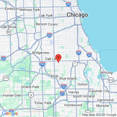 Map to  office in Evergreen Park, IL