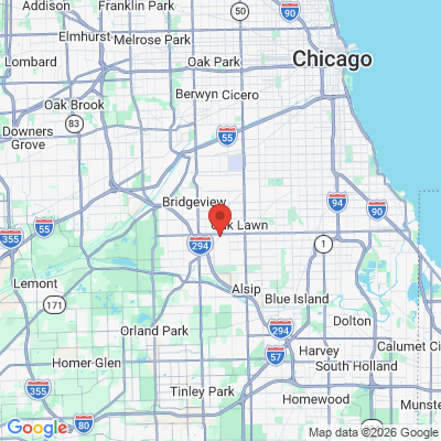 Map to  office in Oak Lawn, IL