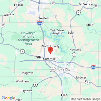 Map to  office in Coralville, IA
