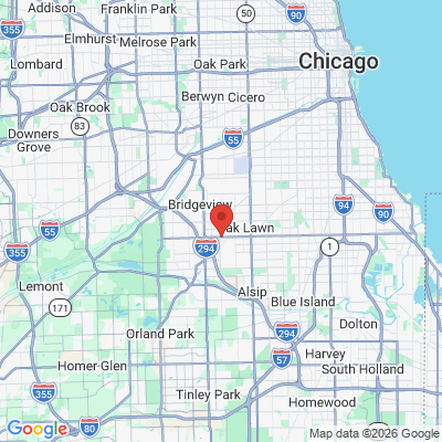 Map to  office in Oak Lawn, IL