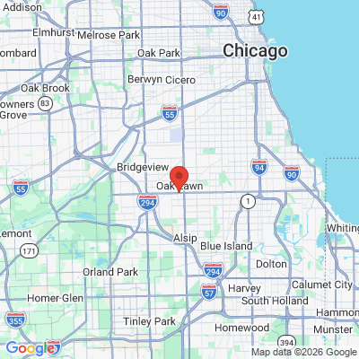 Map to  office in Oak Lawn, IL