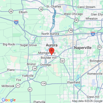 Map to  office in Montgomery, IL