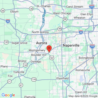 Map to  office in Aurora, IL
