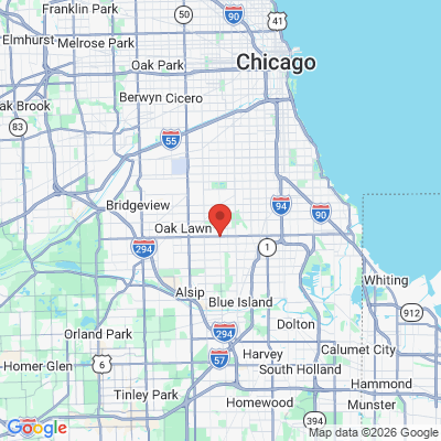 Map to  office in Evergreen Park, IL